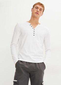 Shirt z dekoltem henley, z bawełny organicznej, Slim Fit ze sklepu bonprix w kategorii T-shirty męskie - zdjęcie 170614695