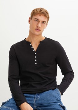Shirt z dekoltem henley, z bawełny organicznej, Slim Fit ze sklepu bonprix w kategorii T-shirty męskie - zdjęcie 170614697