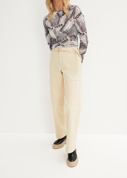 Spodnie twillowe patchworkowe ze sklepu bonprix w kategorii Spodnie damskie - zdjęcie 170615065