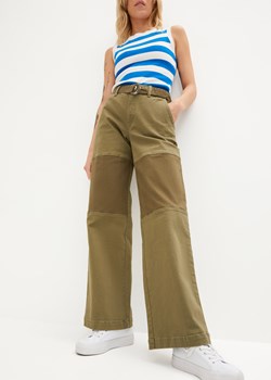 Spodnie twillowe patchworkowe ze sklepu bonprix w kategorii Spodnie damskie - zdjęcie 170615066