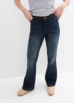 Dżinsy high-waist ze stretchem Bootcut z wygodnym paskiem w talii ze sklepu bonprix w kategorii Jeansy damskie - zdjęcie 170615226