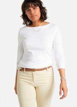Shirt ze stretchem i dekoltem w łódkę ze sklepu bonprix w kategorii Bluzki damskie - zdjęcie 170615525