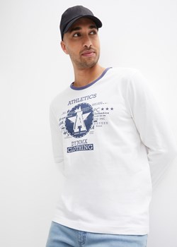 Shirt z długim rękawem i nadrukiem (2 szt.) ze sklepu bonprix w kategorii T-shirty męskie - zdjęcie 170615975