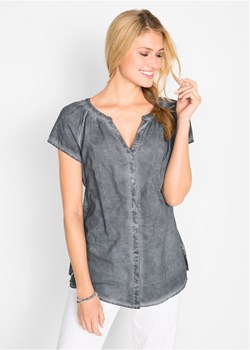 "Bluzka bawełniana ""cold-dyed"", krótki rękaw, ze zrównoważonej bawełny" ze sklepu bonprix w kategorii Bluzki damskie - zdjęcie 170616218