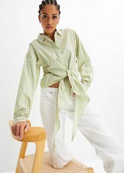 Bluzka oversize z bawełny organicznej ze sklepu bonprix w kategorii Koszule damskie - zdjęcie 170616498