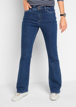 Dżinsy ze stretchem Bootcut, mid-waist, z bawełny organicznej ze sklepu bonprix w kategorii Jeansy damskie - zdjęcie 170616588