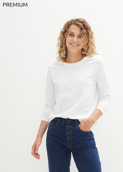 Shirt Essential z długim rękawem i okrągłym dekoltem, bezszwowy ze sklepu bonprix w kategorii Bluzki damskie - zdjęcie 170616778