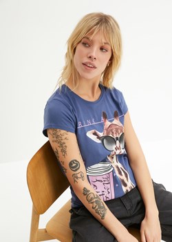T-shirt z nadrukiem ze sklepu bonprix w kategorii Bluzki damskie - zdjęcie 170616968