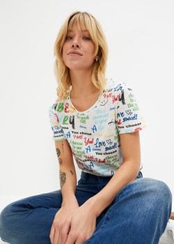 T-shirt z nadrukiem ze sklepu bonprix w kategorii Bluzki damskie - zdjęcie 170617079