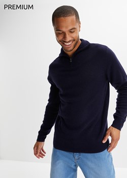 Sweter wełniany z domieszką materiału Good Cashmere Standard®, ze stójką ze sklepu bonprix w kategorii Swetry męskie - zdjęcie 170617179