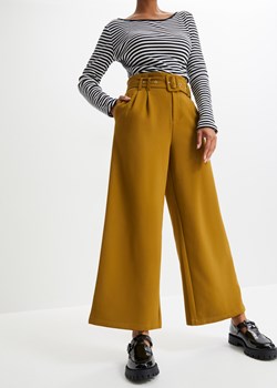 Spodnie culotte z paskiem ze sklepu bonprix w kategorii Spodnie damskie - zdjęcie 170617248