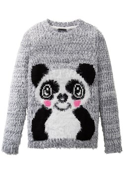 Miękki sweter dzianinowy dziewczęcy ze sklepu bonprix w kategorii Swetry dziewczęce - zdjęcie 170617269