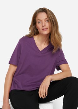 Długi shirt z dekoltem w szpic (5 sztuk), krótki rękaw ze sklepu bonprix w kategorii Bluzki damskie - zdjęcie 170617456
