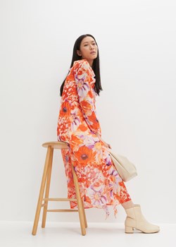Sukienka szyfonowa z falbanami, z poliestru z recyklingu ze sklepu bonprix w kategorii Sukienki - zdjęcie 170617996