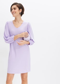 Sukienka z dżerseju z bufiastymi rękawami ze sklepu bonprix w kategorii Sukienki - zdjęcie 170618059