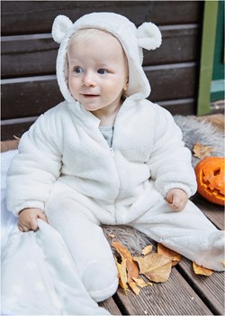 Kombinezon niemowlęcy z polaru baranka ze sklepu bonprix w kategorii Kombinezony i kurtki - zdjęcie 170618437