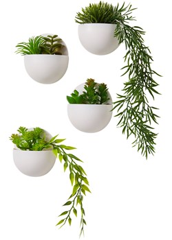 Rośliny sztuczne sukulenty do zawieszenia (4 części) ze sklepu bonprix w kategorii Dekoracje - zdjęcie 170618489