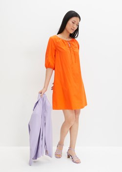 Sukienka ze sznurowaniem,  krótki rękaw ze sklepu bonprix w kategorii Sukienki - zdjęcie 170618707