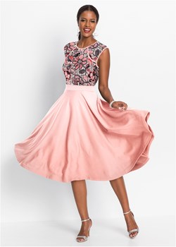 Sukienka koronkowa midi z koronkową wstawką ze sklepu bonprix w kategorii Sukienki - zdjęcie 170618767