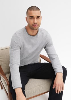 Sweter z bawełny z recyklingu ze sklepu bonprix w kategorii Swetry męskie - zdjęcie 170620187