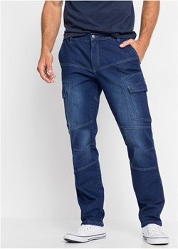 Dżinsy bojówki ze stretchem Regular Fit Straight ze sklepu bonprix w kategorii Jeansy męskie - zdjęcie 170620358