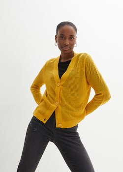 Sweter rozpinany ażurowy ze sklepu bonprix w kategorii Swetry damskie - zdjęcie 170620736