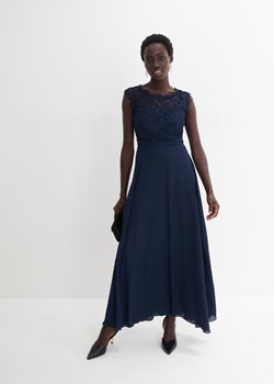 Długa sukienka wieczorowa z koronką ze sklepu bonprix w kategorii Sukienki - zdjęcie 170620965