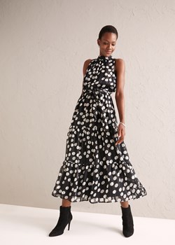 Sukienka szyfonowa z połyskiem ze sklepu bonprix w kategorii Sukienki - zdjęcie 170621657