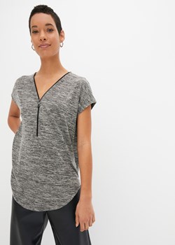 Shirt oversize z zamkiem ze sklepu bonprix w kategorii Bluzki damskie - zdjęcie 170621696
