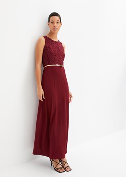 Długa sukienka wieczorowa z paskiem (2 części) ze sklepu bonprix w kategorii Sukienki - zdjęcie 170621899