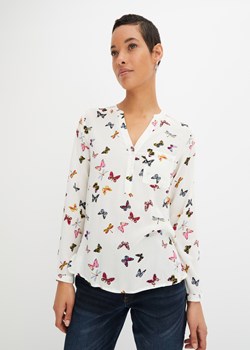 Bluzka z dekoltem w serek ze sklepu bonprix w kategorii Bluzki damskie - zdjęcie 170621919