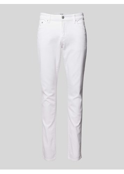 Jeansy o kroju slim fit w jednolitym kolorze ze sklepu Peek&Cloppenburg  w kategorii Jeansy męskie - zdjęcie 170624336