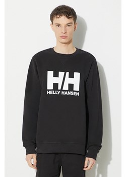 Helly Hansen bluza bawełniana męska kolor czarny z nadrukiem 34000 ze sklepu ANSWEAR.com w kategorii Bluzy męskie - zdjęcie 170632355