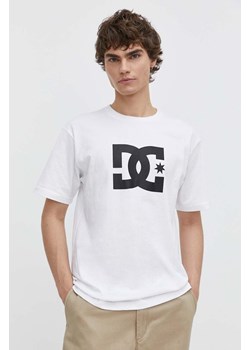 DC t-shirt bawełniany Star męski kolor biały z nadrukiem ADYZT05373 ze sklepu ANSWEAR.com w kategorii T-shirty męskie - zdjęcie 170633026