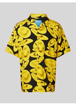 Koszula casualowa o kroju relaxed fit z rękawem o dł. 1/2 model ‘SMILEY’ ze sklepu Peek&Cloppenburg  w kategorii Koszule męskie - zdjęcie 170634528