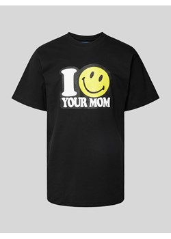 T-shirt z okrągłym dekoltem model ‘SMILEY YOUR MOM’ ze sklepu Peek&Cloppenburg  w kategorii T-shirty męskie - zdjęcie 170634548
