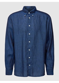 Koszula biznesowa o kroju regular fit z listwą guzikową ze sklepu Peek&Cloppenburg  w kategorii Koszule męskie - zdjęcie 170634638