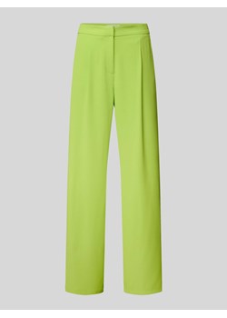 Spodnie materiałowe z szeroką nogawką i zakładkami w pasie model ‘TINNI’ ze sklepu Peek&Cloppenburg  w kategorii Spodnie damskie - zdjęcie 170634677