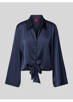 Bluzka z wiązanym detalem model ‘Errika’ ze sklepu Peek&Cloppenburg  w kategorii Koszule damskie - zdjęcie 170635098