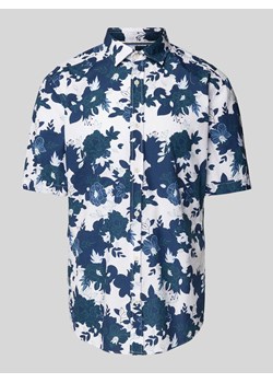 Koszula casualowa o kroju regular fit z kwiatowym wzorem ze sklepu Peek&Cloppenburg  w kategorii Koszule męskie - zdjęcie 170635215