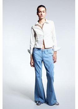 H & M - Dopasowana koszula popelinowa - Biały ze sklepu H&M w kategorii Koszule damskie - zdjęcie 170635299