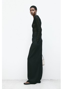 H & M - Body thong z ażurowej dzianiny - Czarny ze sklepu H&M w kategorii Body damskie - zdjęcie 170635368