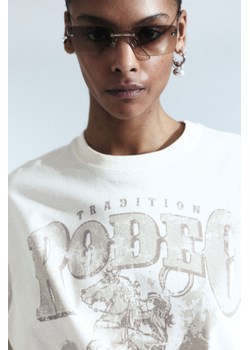 H & M - T-shirt oversize - Biały ze sklepu H&M w kategorii Bluzki damskie - zdjęcie 170635399