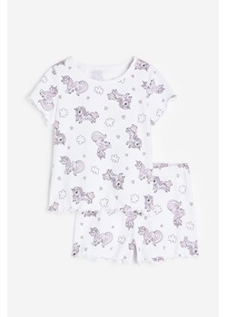 H & M - Bawełniana piżama - Biały ze sklepu H&M w kategorii Piżamy dziecięce - zdjęcie 170635436