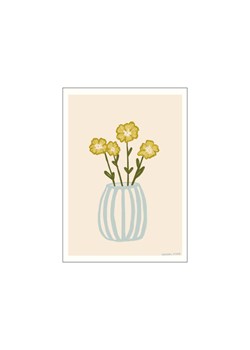 H & M - Engberg Studio - Yellow Flowers In A Blue Vase - Biały ze sklepu H&M w kategorii Plakaty - zdjęcie 170635545
