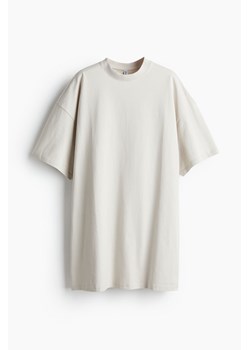 H & M - Sukienka T-shirtowa oversize - Beżowy ze sklepu H&M w kategorii Sukienki - zdjęcie 170635569