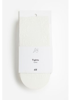 H & M - Koronkowe rajstopy - Biały ze sklepu H&M w kategorii Rajstopy - zdjęcie 170635587
