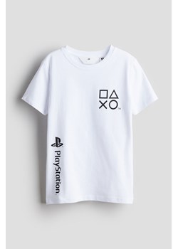 H & M - T-shirt z nadrukiem - Biały ze sklepu H&M w kategorii T-shirty chłopięce - zdjęcie 170635599