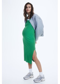 H & M - MAMA Sukienka bodycon w prążki - Zielony ze sklepu H&M w kategorii Sukienki ciążowe - zdjęcie 170635698