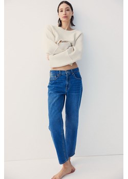 H & M - Slim Straight High Ankle Jeans - Niebieski ze sklepu H&M w kategorii Jeansy damskie - zdjęcie 170635708